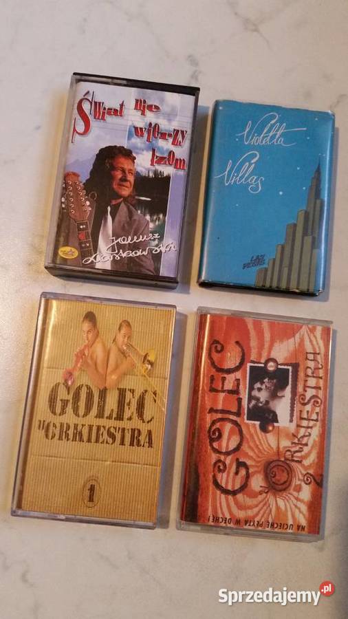 4 kasety Janusz Laskowski Violetta Villas GOLEC lubelskie Puławy