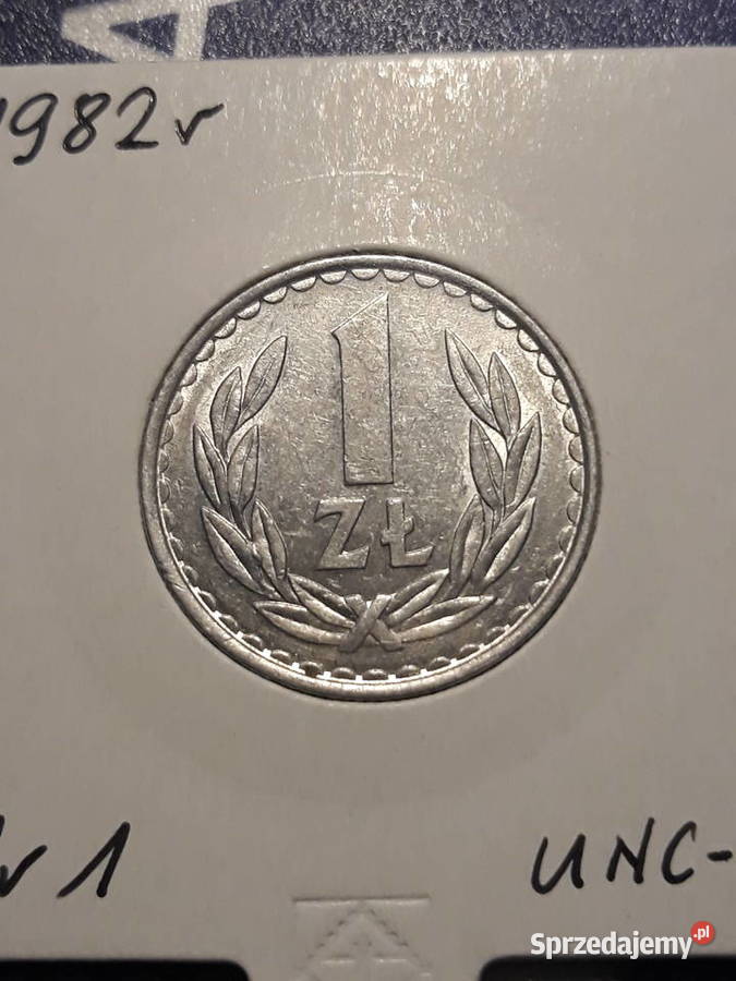 1 złoty 1982 r 1 około mennicze Konin