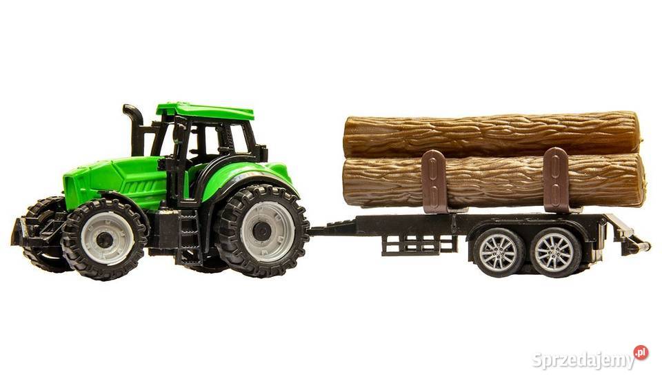 Mały traktor z przyczepą na drewno Poznań sprzedam