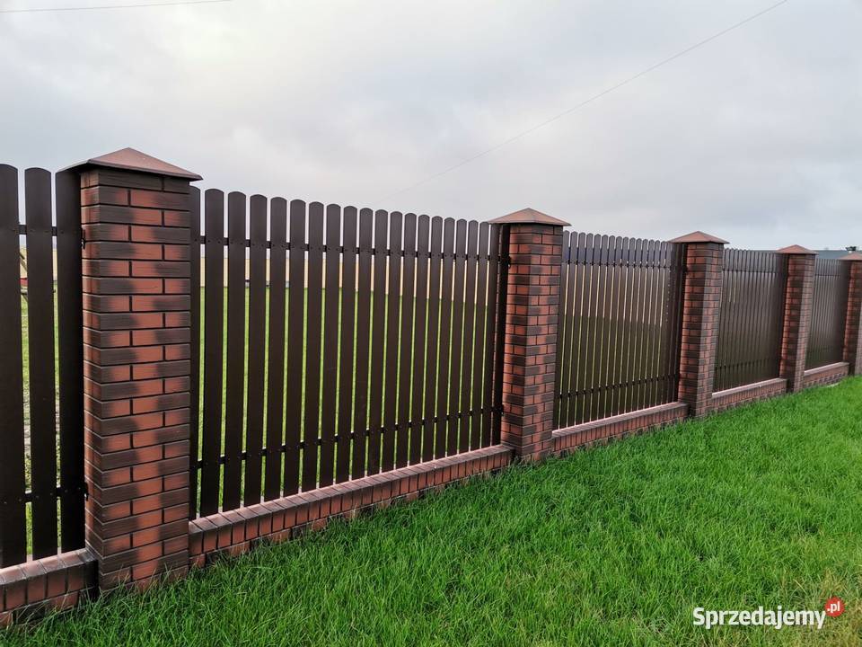 Sztachety metalowe ocynkowane malowane proszkowo Kiełczygłów