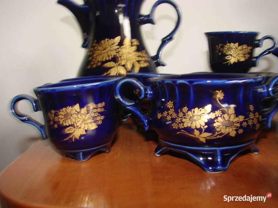 Porcelit Pruszków kobaltowa porcelana Porcelana i szkło Pruszcz Gdański