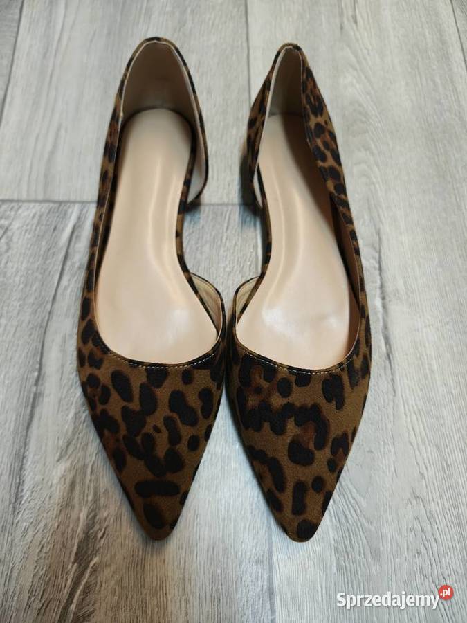 43 Panterkowe baleriny wieczorowe NOWE Balerinki małopolskie Kraków sprzedam