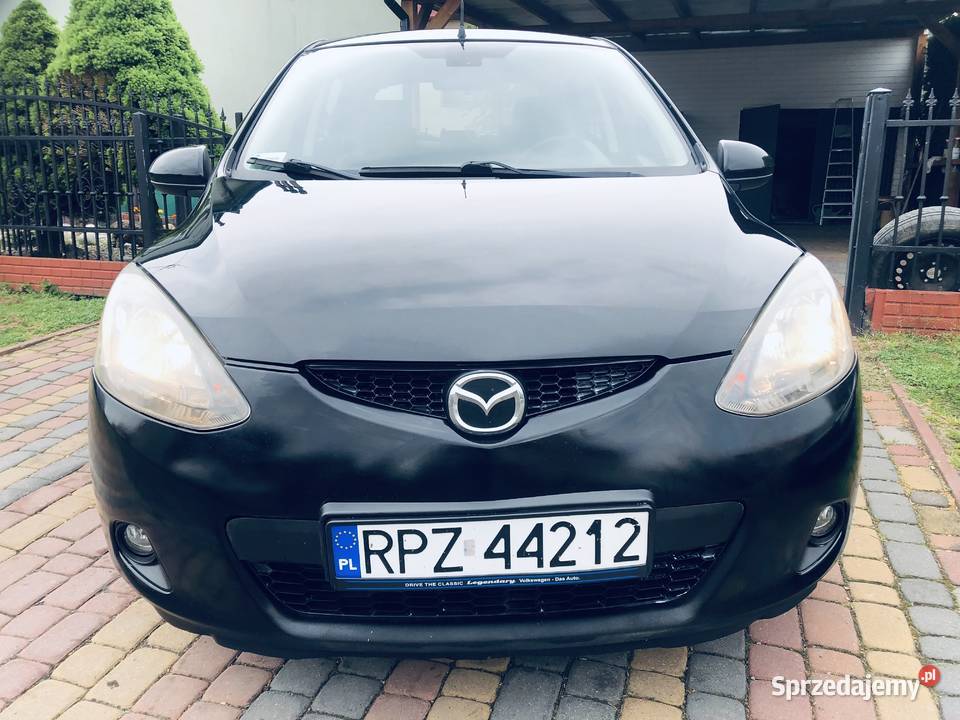 Mazda 2 II Turbo Diesel Czarny Zwinny