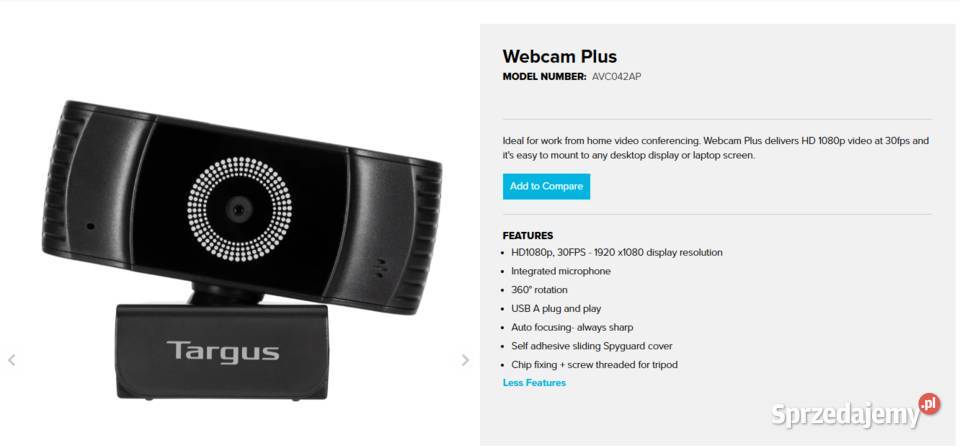 Webcam Plus Model number AVCO42AP Kamery sprzedam