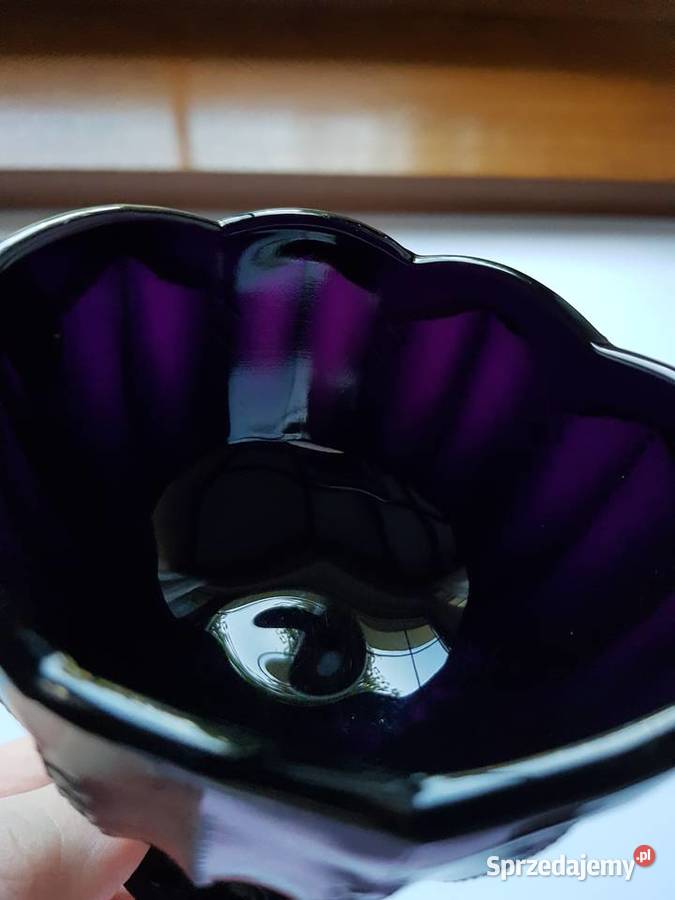 Duży hialitowy mlecznik Iksy 2 Ząbkowice szkło Dąbrowa Górnicza