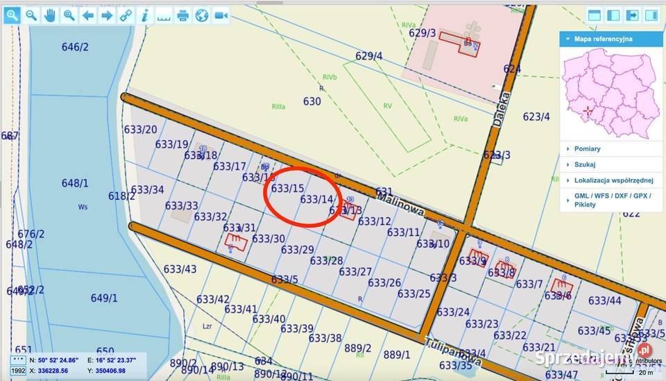 2 działki 920m2 Pełne Media Kanalizacja Malinowa Jordanów Śląski