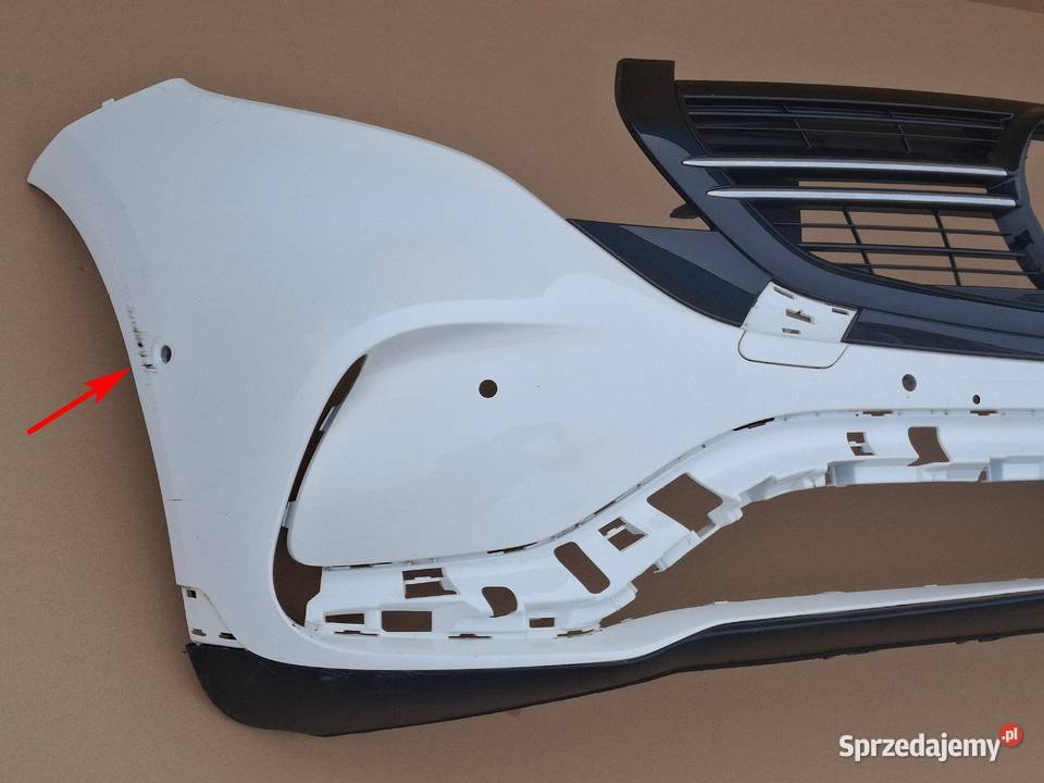 MERCEDES EQC AMG ZDERZAK PRZÓD PRZEDNI GRILL Bieleń