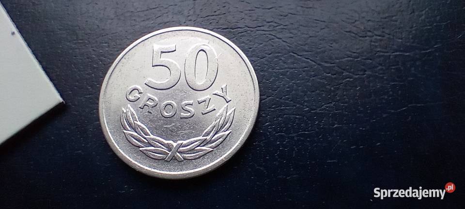 Stare monety 50 groszy 1968 PRL Polska piękna Lesko