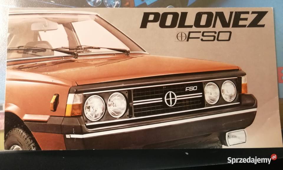 Prospekt foldery lista dealerów FSO Polonez PRL Antykwariat Kraków