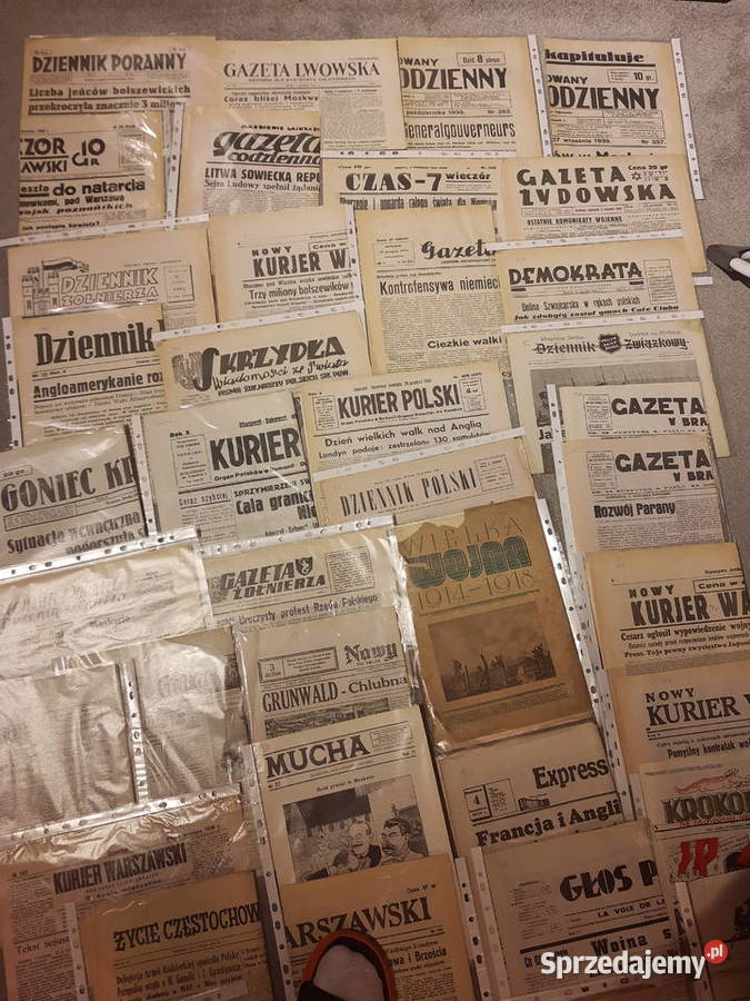 Gazety PRL 1939r orginalne Kampinos sprzedam