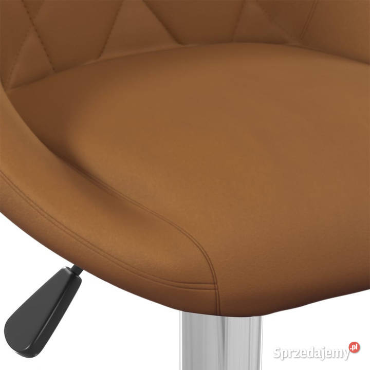 Stołek barowy brązowy obity aksamitem WM335292 mazowieckie