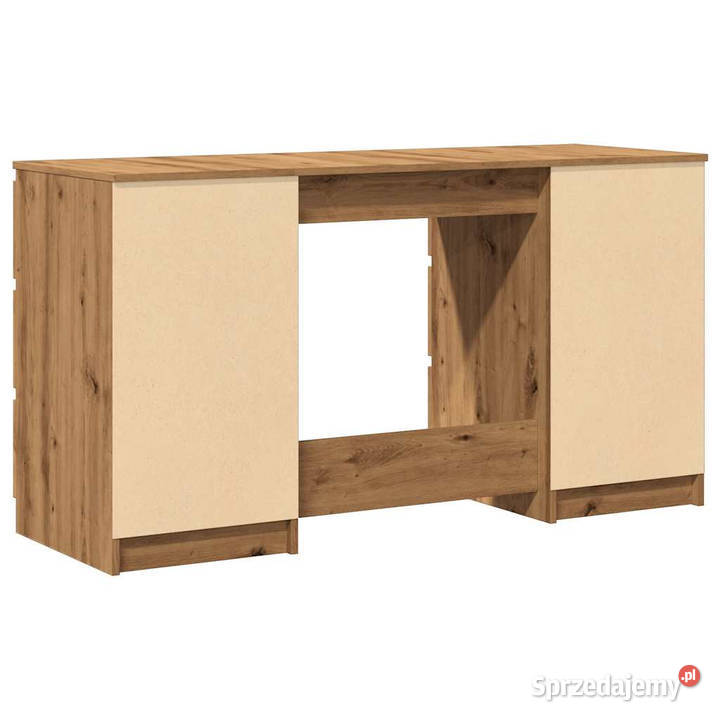 Biurko dąb artisan 140x50x77 materiał Warszawa