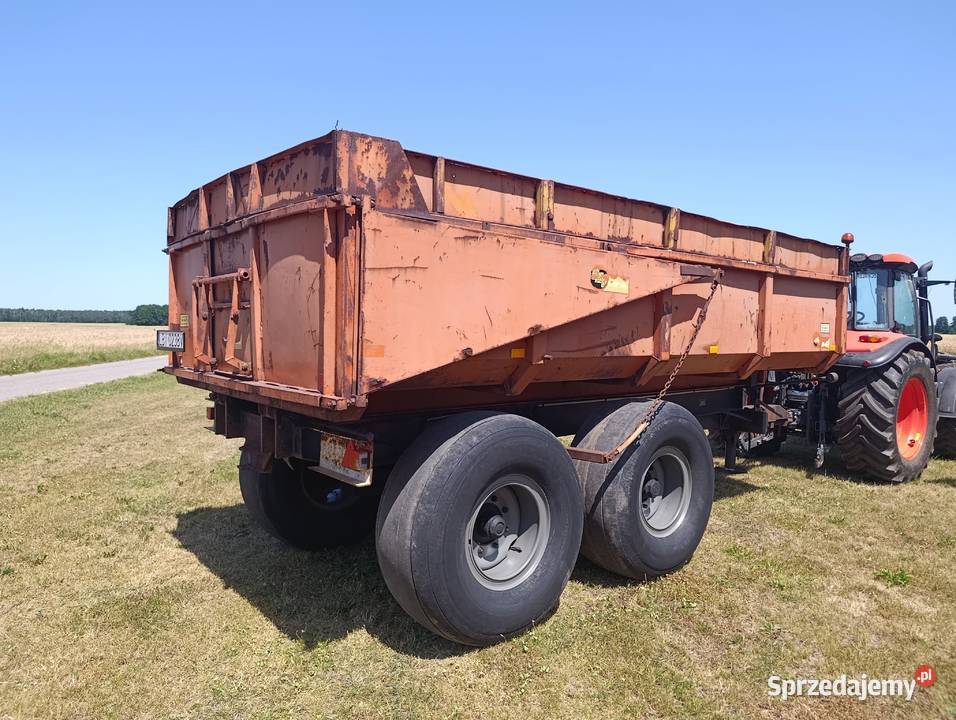 Przyczepa skorupa wywrotka tandem 12 ton sprzedam