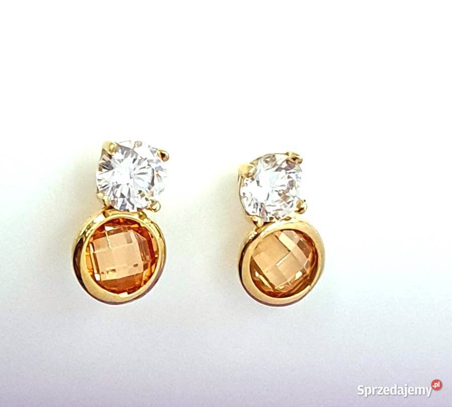Kolczyki Złote 333 z Kamieniami Z947 Poznań