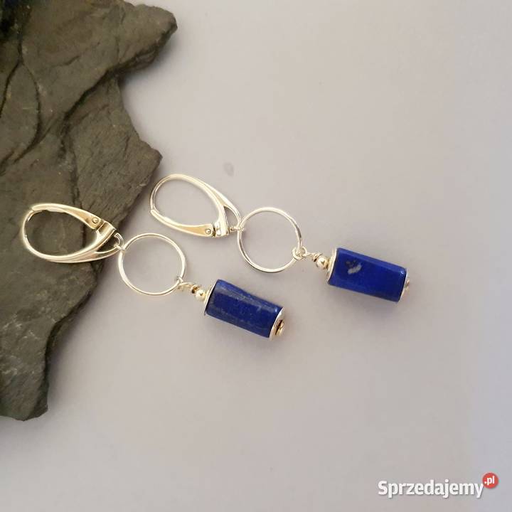 Ręcznie wykonane długie kolczyki ze srebra próby mazowieckie Izabelin C sprzedam