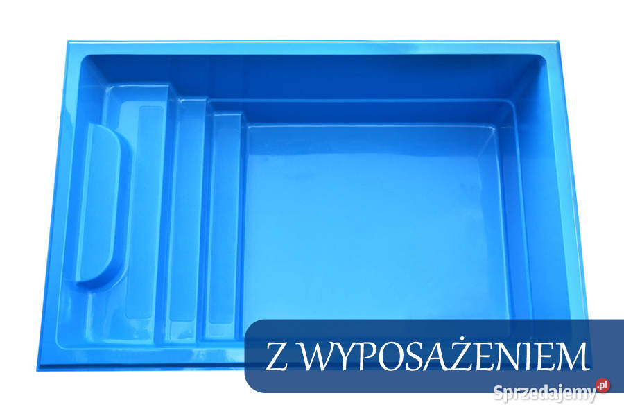 Basen wkopywany poliestrowy 35 x 22 x 11m z sprzedam