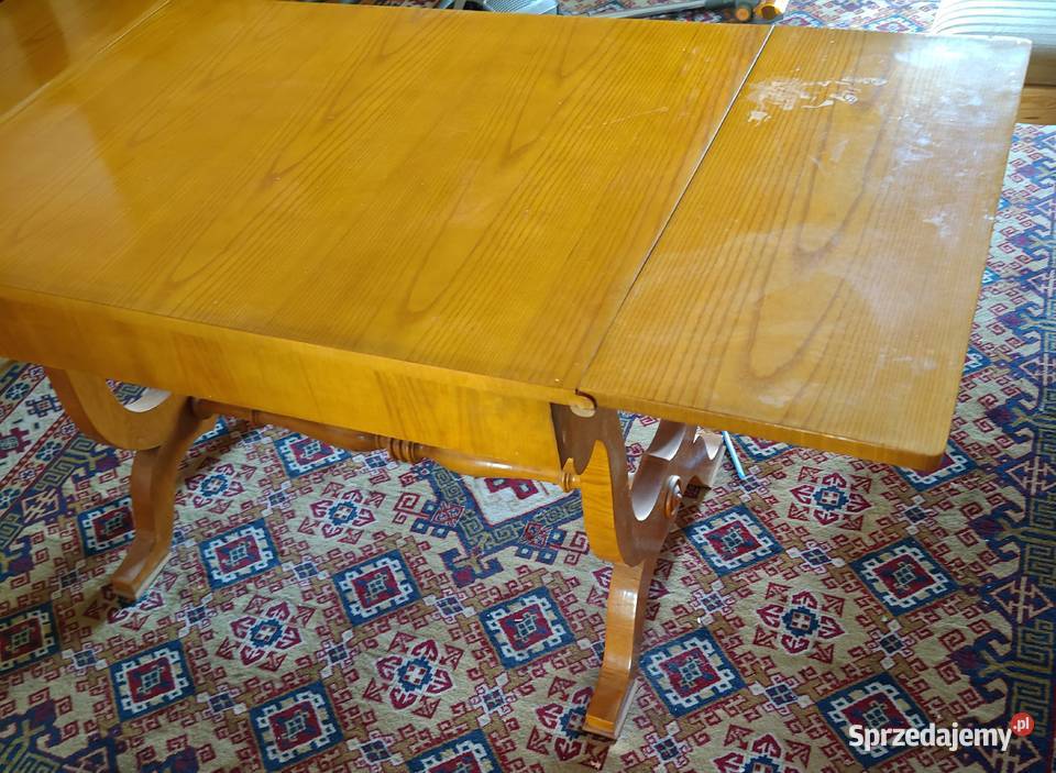 Piękny stół w stylu biedermeier klapiak z II Warszawa