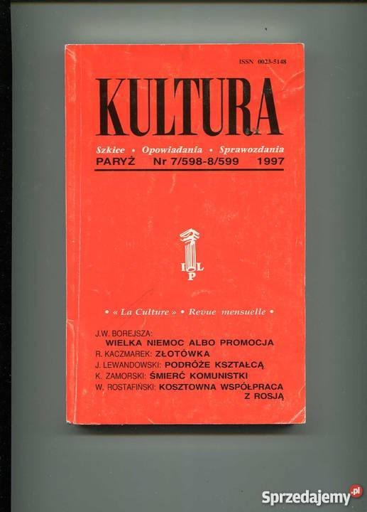 Kultura 75988599 1997 Szczecin sprzedam
