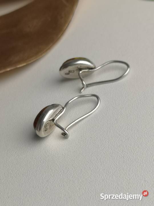 kolczyki z bursztynem Toruń