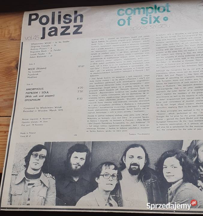 Płyta winylowa Polish Jazz zachodniopomorskie Prusim sprzedam
