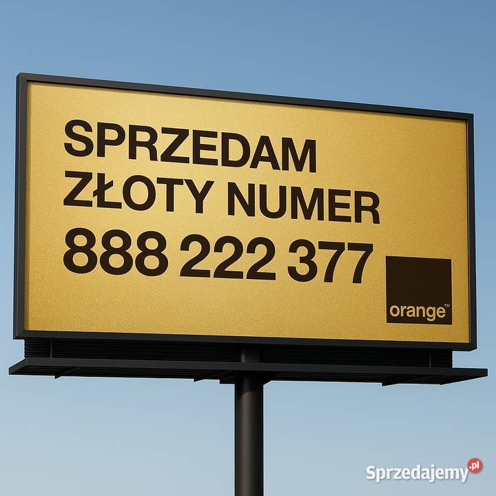 Sprzedam złoty numer ORANGE 888 222 377 Orange Wodzisław Śląski