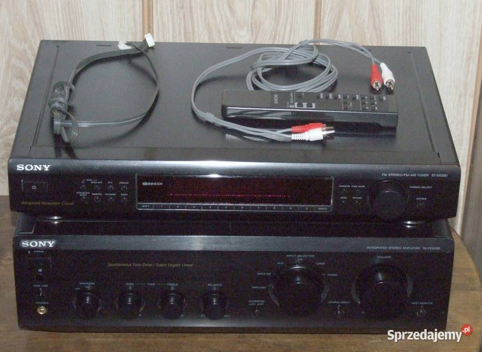 Wzmacniacz Stereo Sony TAFE530R plus Tuner Stargard