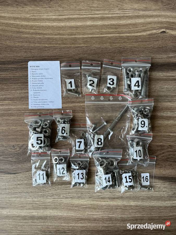 NOWY zestaw komplet śrub śruby NIERDZEWNE WFM Bielsko-Biała