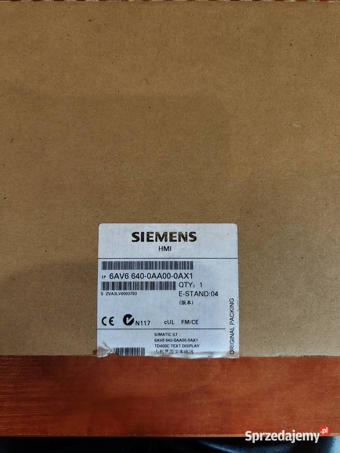 Panel HMI SIEMENS SIMATIC S7 TD400C Swarzędz