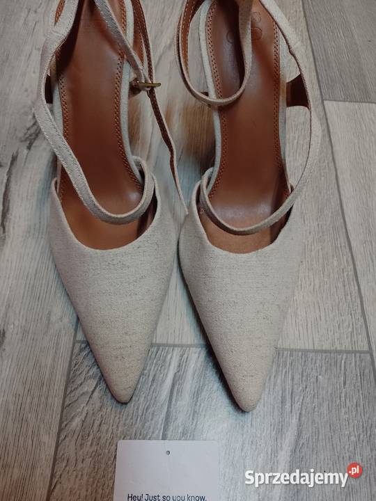 41 ASOS Beżowe czółenka Wieczorowez odkrytą małopolskie Kraków