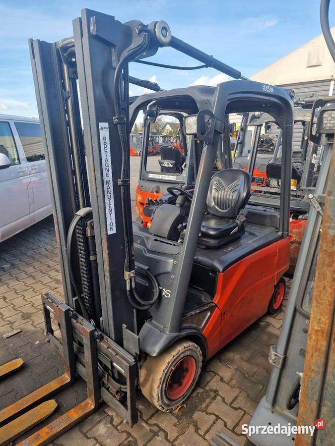 Linde E16 2009r Triplex przesuw boczny wózek Lubliniec
