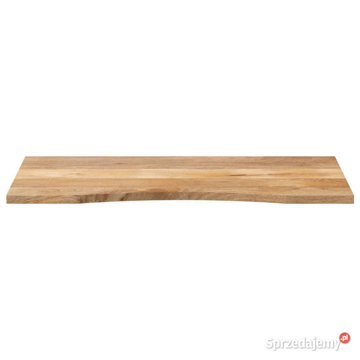 Blat biurka z wycięciem 140x50x25 surowe drewno Warszawa