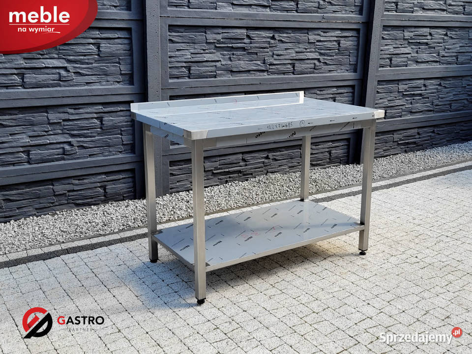 Nowy stół gastronomiczny z półką wym 120x70x85 Ostrów Wielkopolski