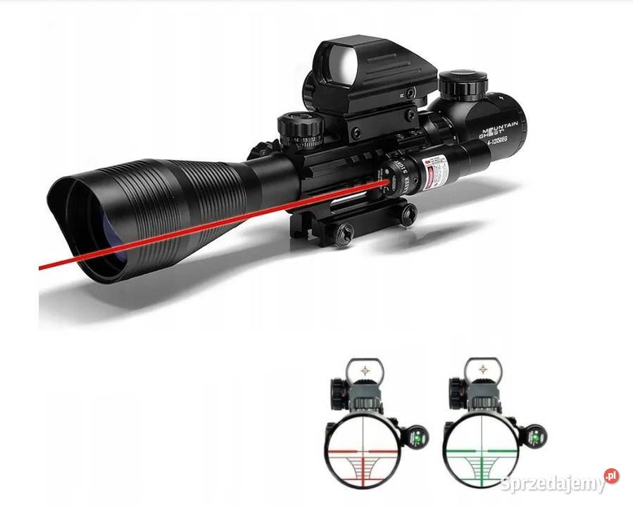 LUNETA CELOWNICZA 412X50EG KOLIMATOR REDGREEN Sporty strzeleckie i myślistwo Wodzisław