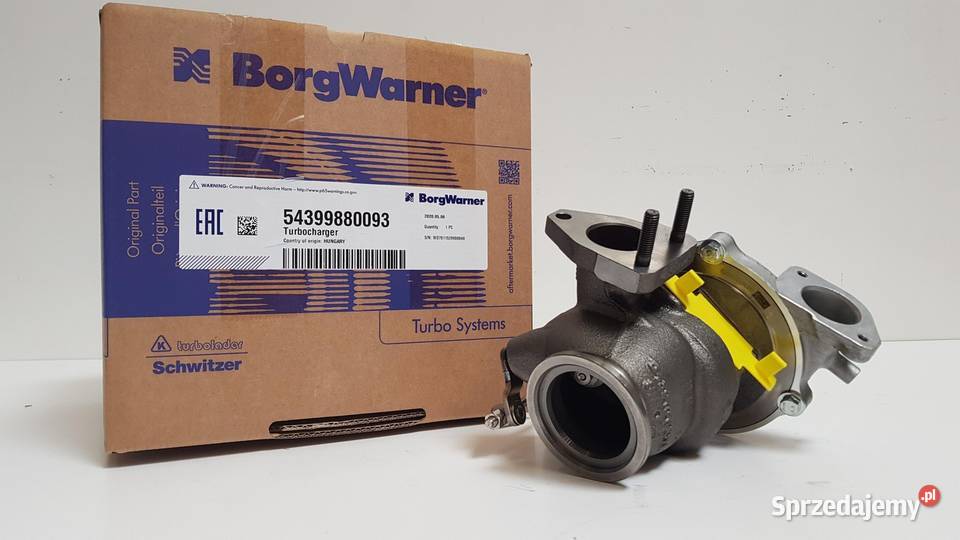 Nowa turbosprężarka BorgWarner KKK 54399880093 Siedlce