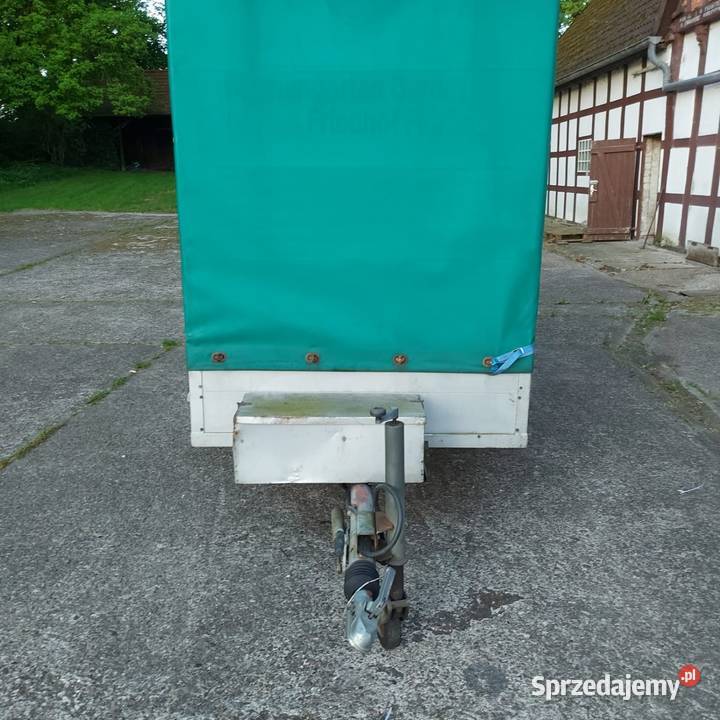 Przyczepa dwuosiowa z plandeką 1700 rampa Drzycim sprzedam