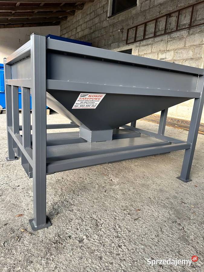 Kosz Kontener zasypowy paczkarka 3m3 Magazynowanie Niedrzew Pierwszy