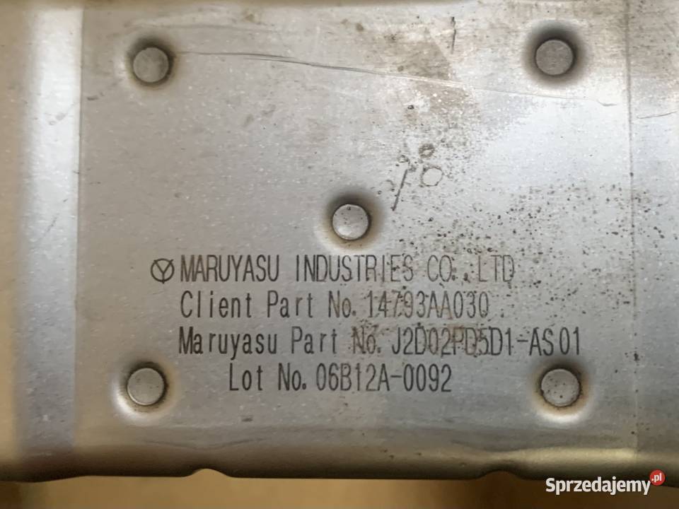 14793AA030 chłodniczka spalin egr Subaru legacy Szczecin