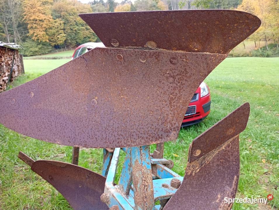 Pług obrotowy mechaniczny Lemken dwuskibowy 27 nieuszkodzony Pługi Brwinów