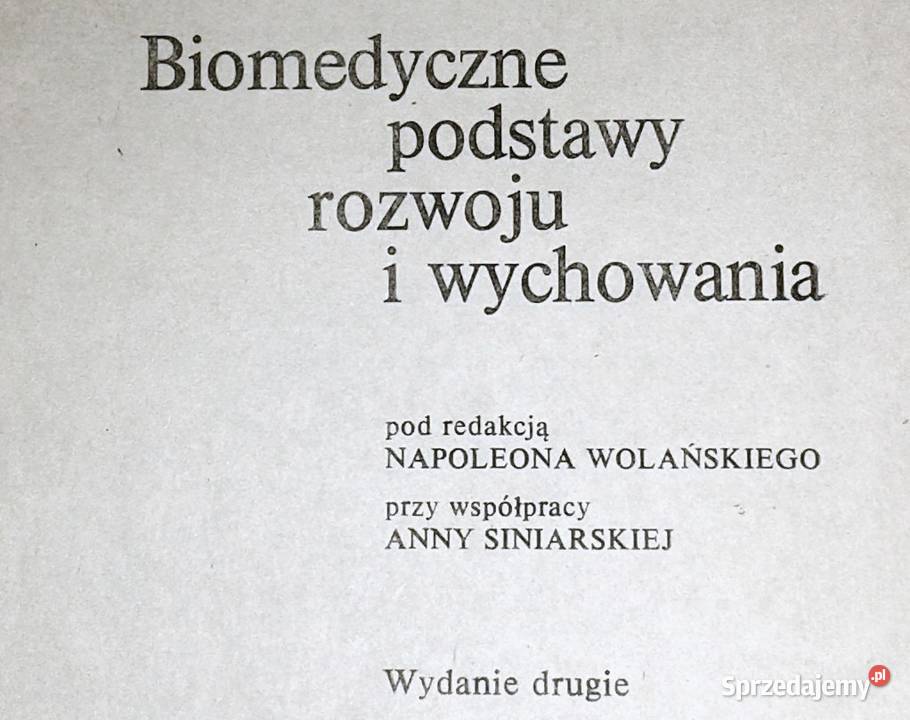 Biomedyczne podstawy rozwoju i wychowania N Chełm sprzedam