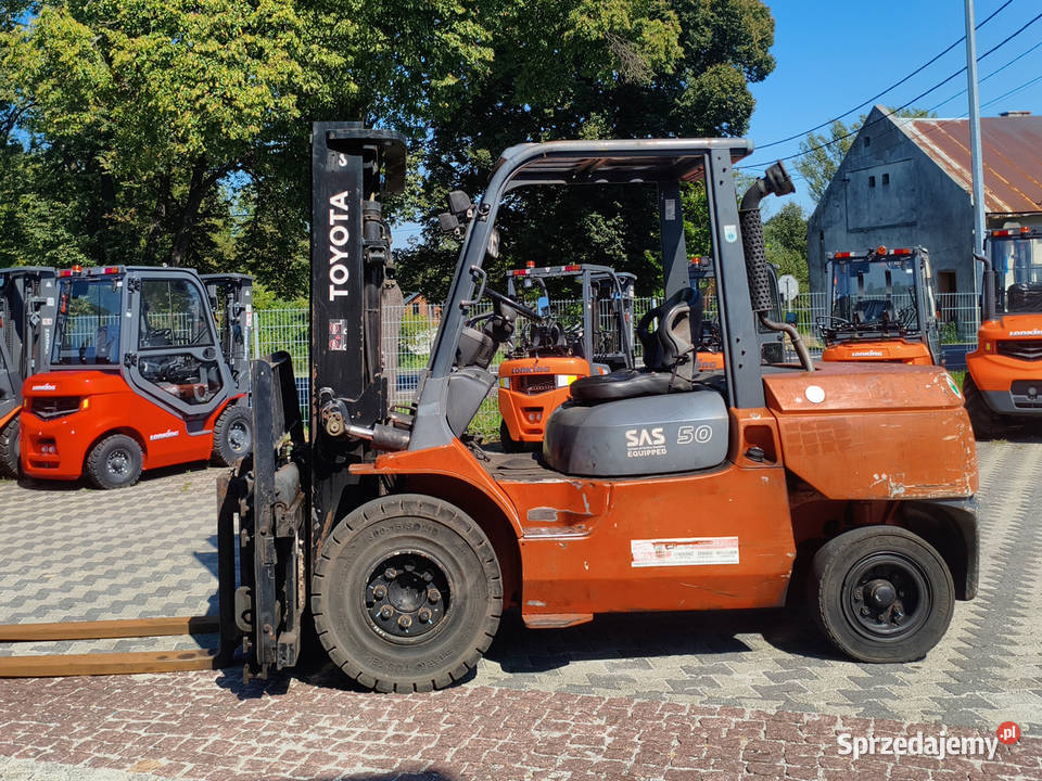 Wózek widłowy Toyota 027FDA50 5 ton duplex 3 m Kęty sprzedam
