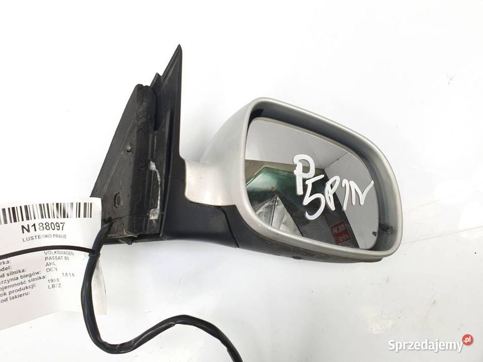 LUSTERKO PRAWE VOLKSWAGEN PASSAT B5 5 PIN kujawsko-pomorskie Lipno sprzedam
