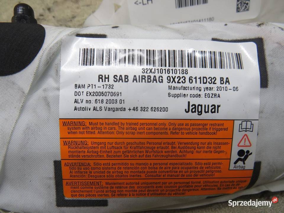 PODUSZKA FOTELA PRAWA JAGUAR XJ X351 sprzedam