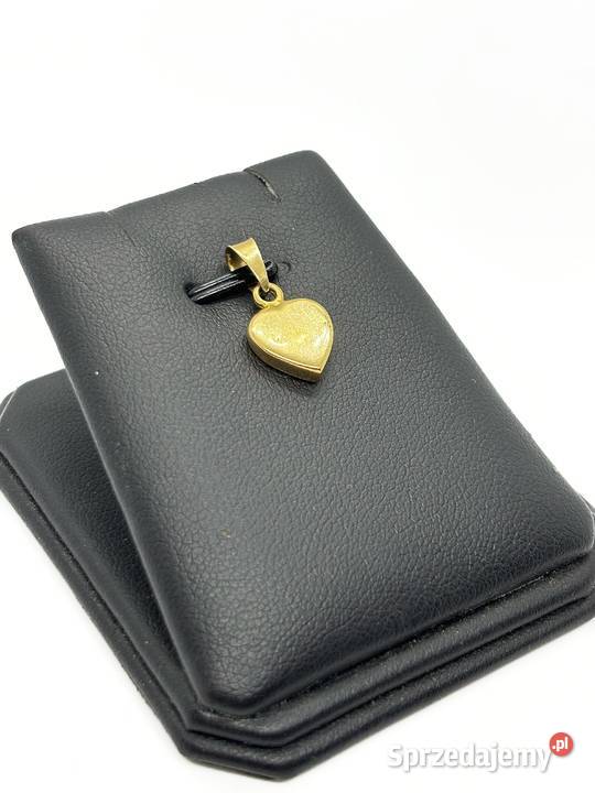Złota zawieszka pr 585 063g Serce z literką R Elbląg
