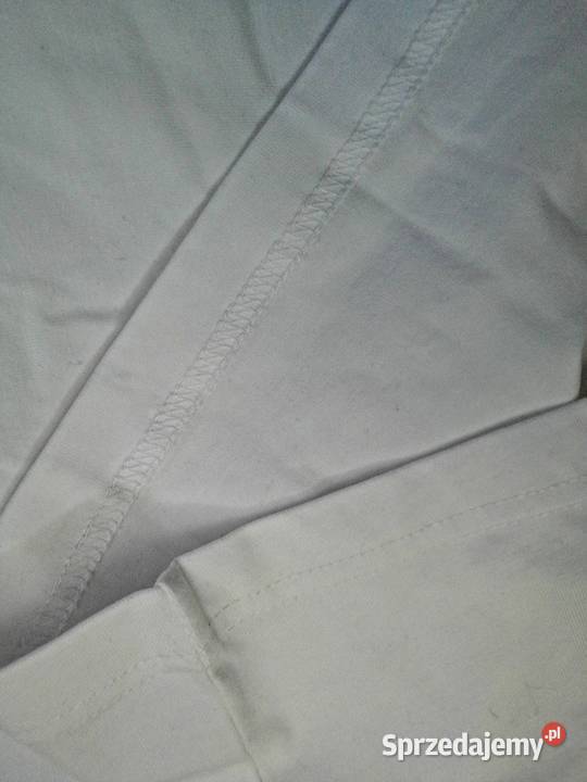 Biała bawełniana Koszulka Bluzka Tshirt Basic Leszno