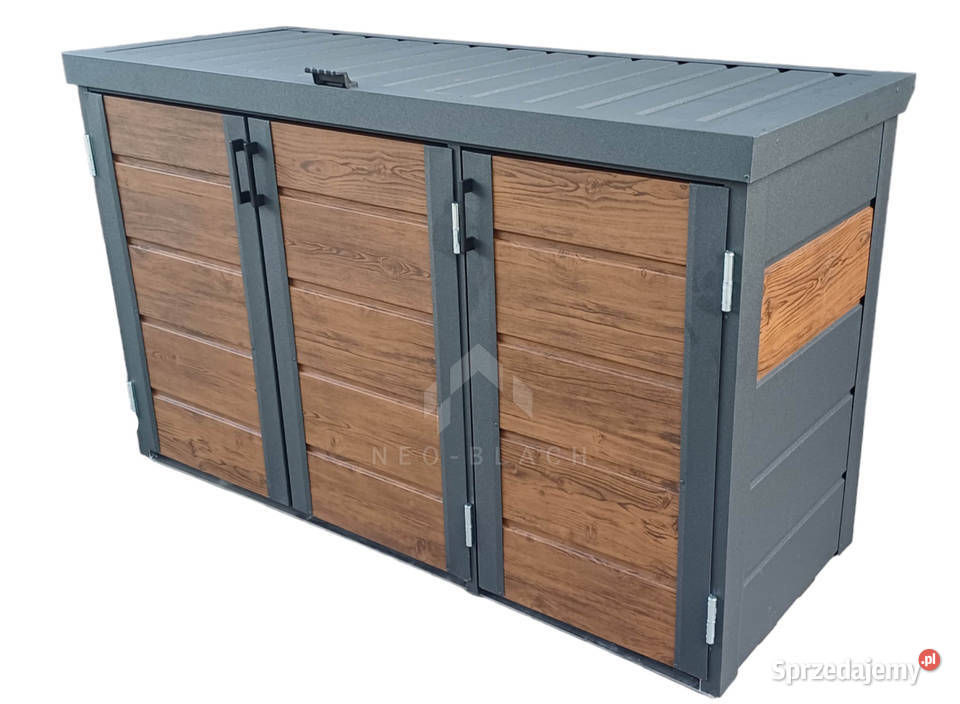 Zabudowa koszy na śmieci wiata śmietnikowa Kłodzko