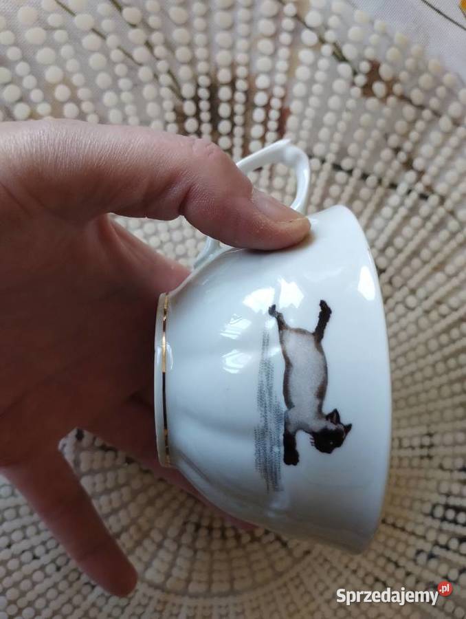 PRL filiżanka porcelana Wałbrzych Cyrk Wyposażenie wnętrz Łódź sprzedam