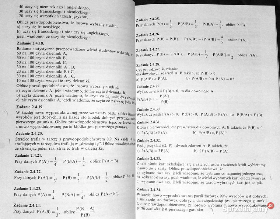 Zbiór zadań z kombinatoryki i rachunku Chełm