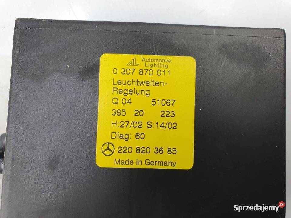 STEROWNIK MERCEDES W 220 LIFT 2208203685 osobowe Lipno