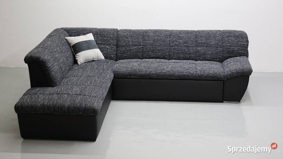 TPD Narożnik z funkcją spania czarny kolor Poznań sprzedam