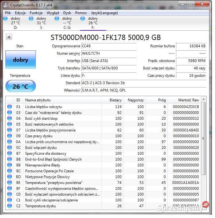 Seagate Expansion Desktop Drive 5TB dysk HDD USB mazowieckie Warszawa